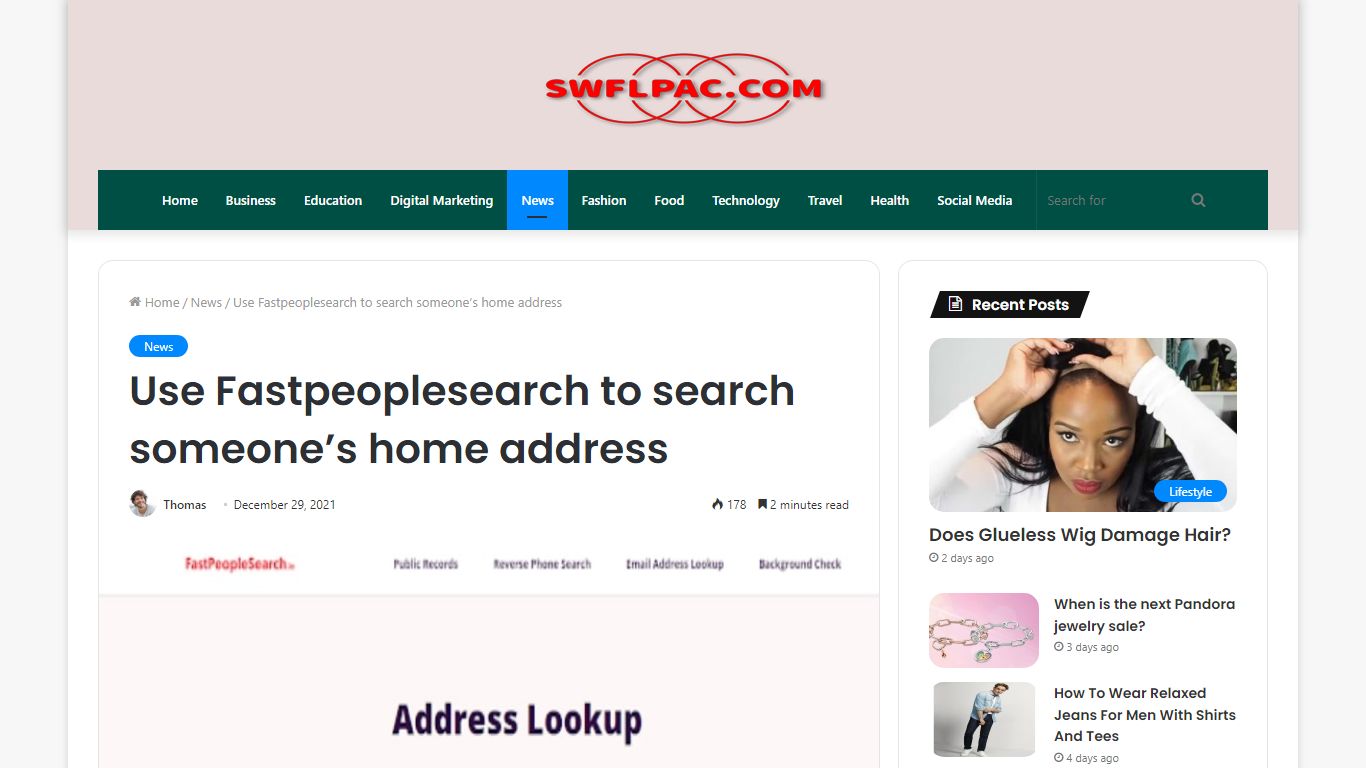 Use Fastpeoplesearch to search someone’s home address